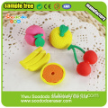 Arancione a forma di bambini Eraser, di puzzle di cancelleria set